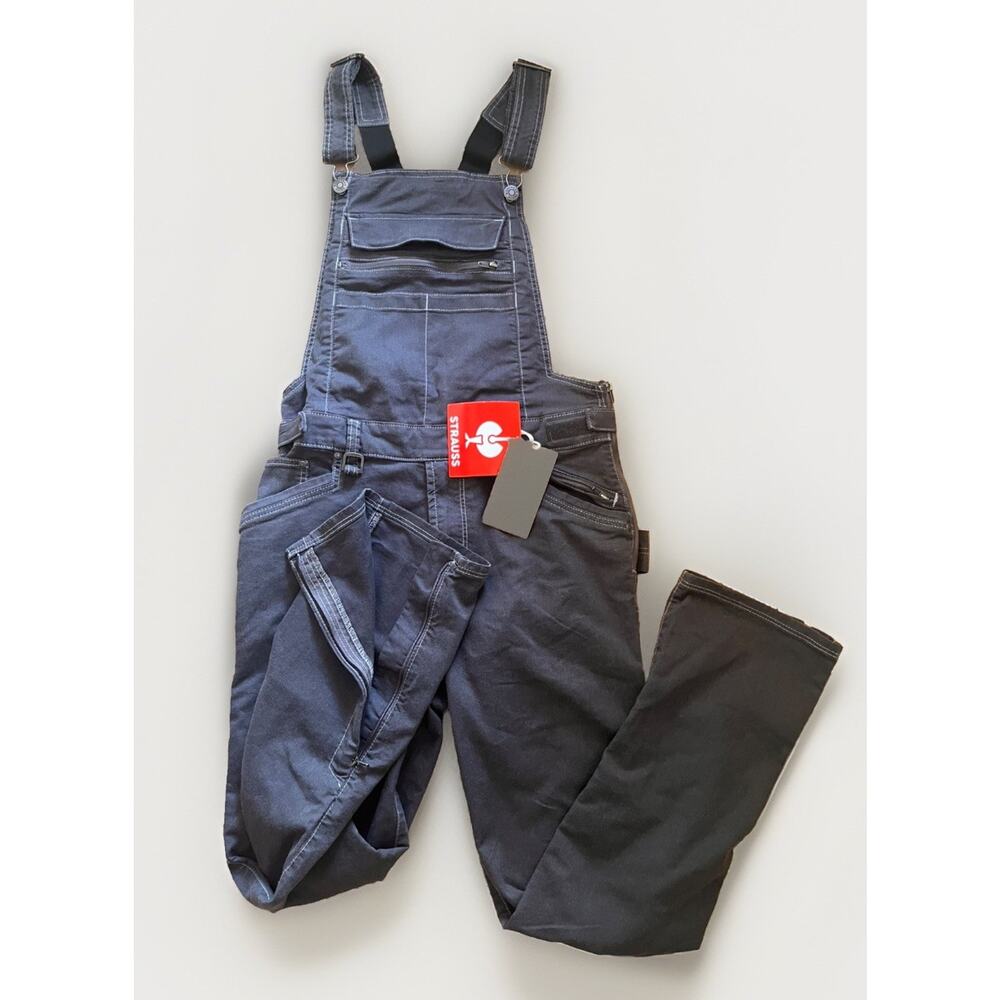 Engelbert Strauss 8406645323 e.s. Vintage Work Bib Overalls Pewter W33 L32 NWT